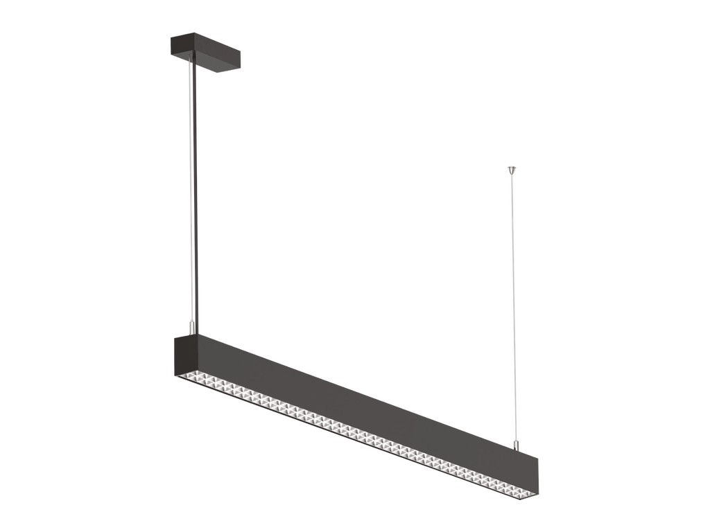 OBAN 150, lineare LED a sospensione con riflettore Dark-light